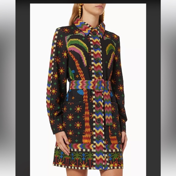 Brand new with tag Farm Rio Linen Blend Dress - Picture 5 of 6